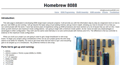 Desktop Screenshot of homebrew8088.com